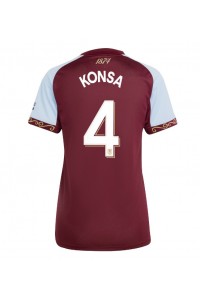 Aston Villa Ezri Konsa #4 Jalkapallovaatteet Naisten Kotipaita 2025-26 Lyhythihainen